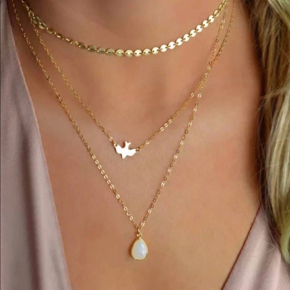 WILA Jewelry - CIONI✨ layered gold necklace bird